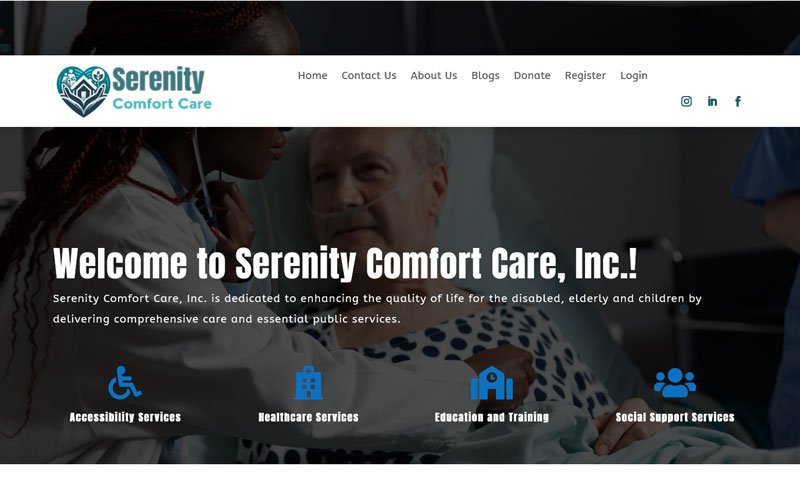 Serenity Care Website
